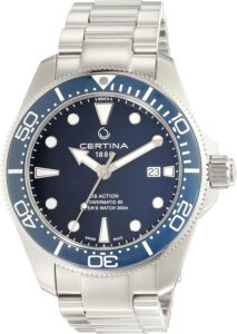6. Certina DS ACTION Diver Stainless Steel Diving Watch